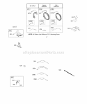 Alternator Wires Regulator Diagram and Parts List for 28B702-0124-01  Briggs and Stratton Engine